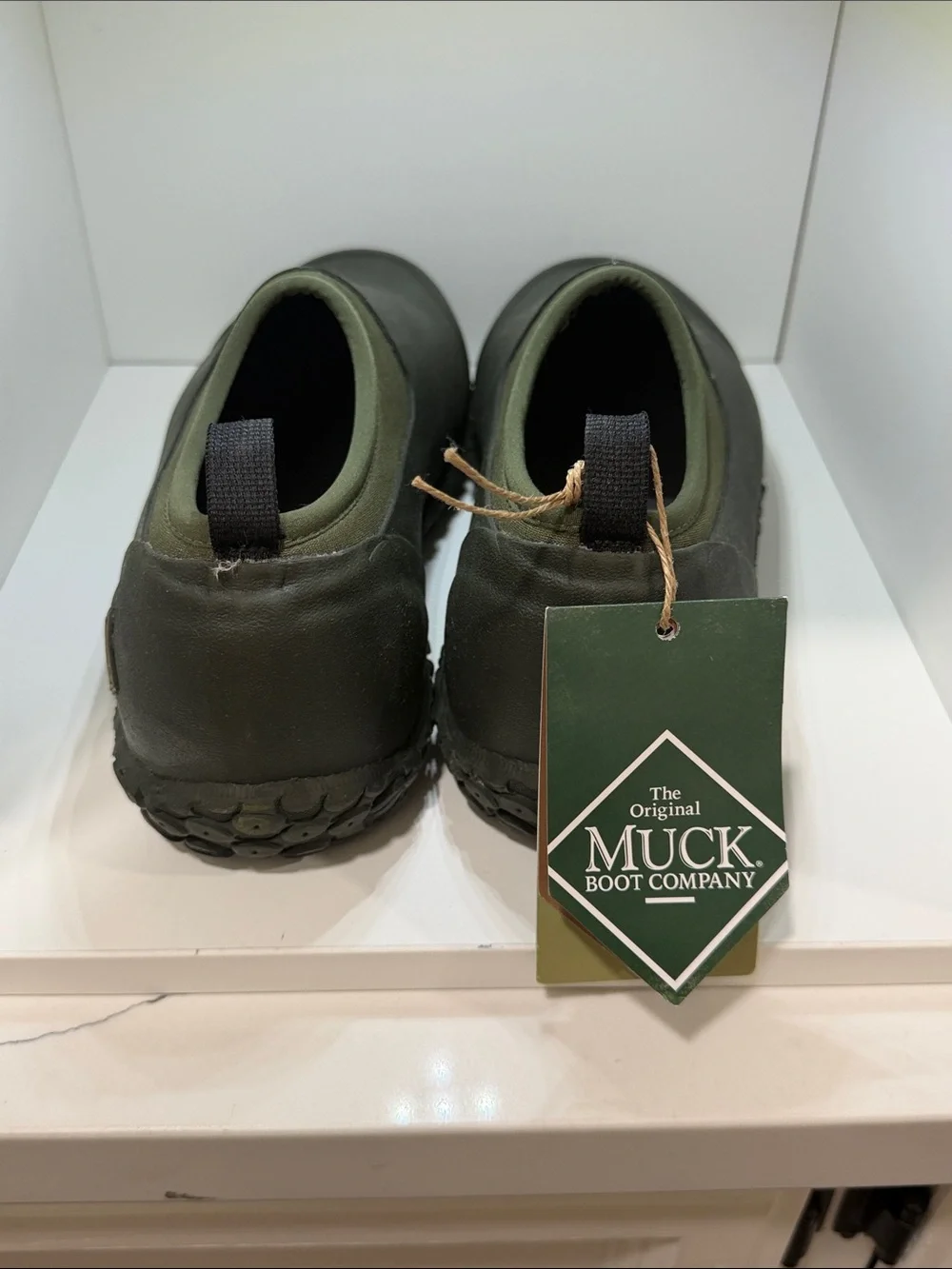 Men's Muckster ll M2L300 Waterproof Slip-On Rain & Snow Boots in Olive Green